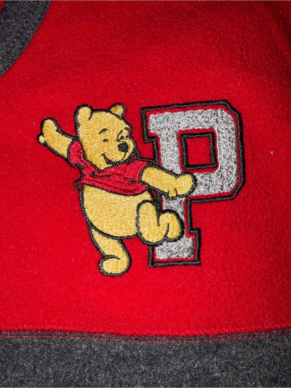 Vintage Disney Winnie the Pooh Embroidered Fleece Pullover XL